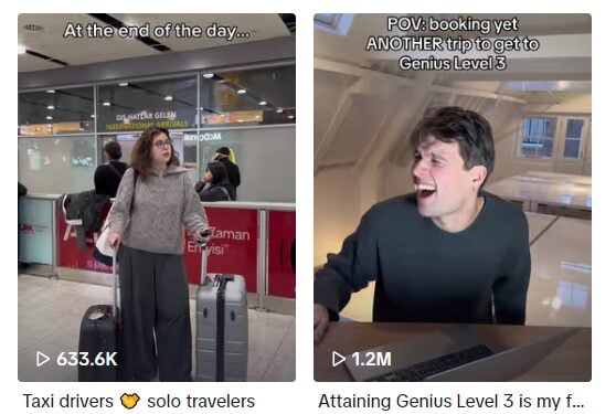 Booking.com TikTok account 