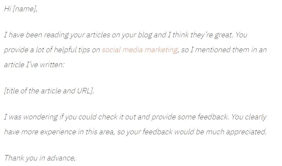 The 'we featured you' template Influencer Email Outreach