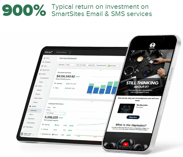 SmartSites email and SMS marketing 